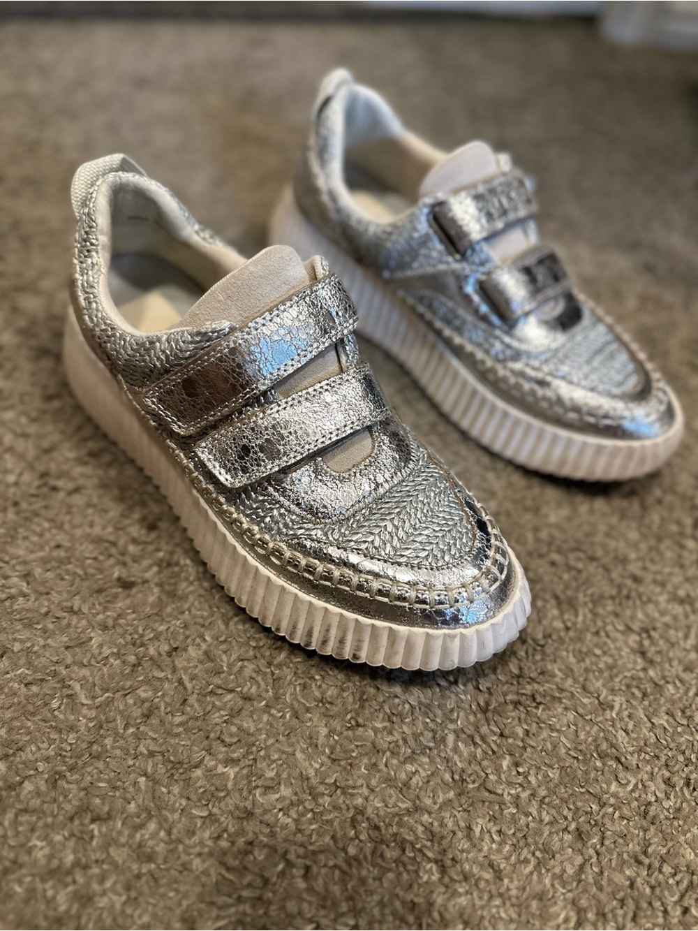 Metallic Silver Dolce Vita Sneakers